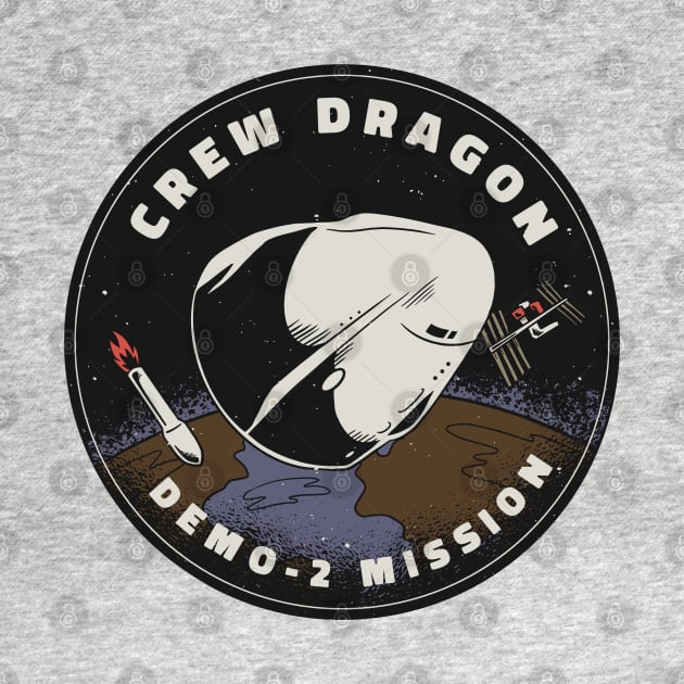 SpaceX Crew Dragon Patch by HiFi Tees